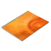 Lighted Orange Swirl Notizblock (Linke Seite)