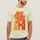 Lighted Orange Swirl T-Shirt (Vorderseite)