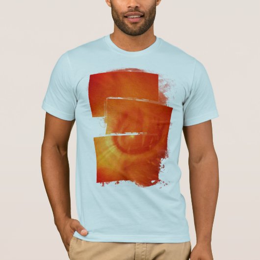 Lighted Orange Swirl T-Shirt (Vorderseite)