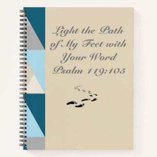 Lighten the Path of My Feet with Your Word Journal Notizbuch