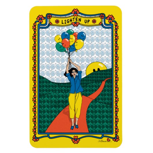 Lighten Up_B_4x6 Kühlschrank Magnet (Vertikal)