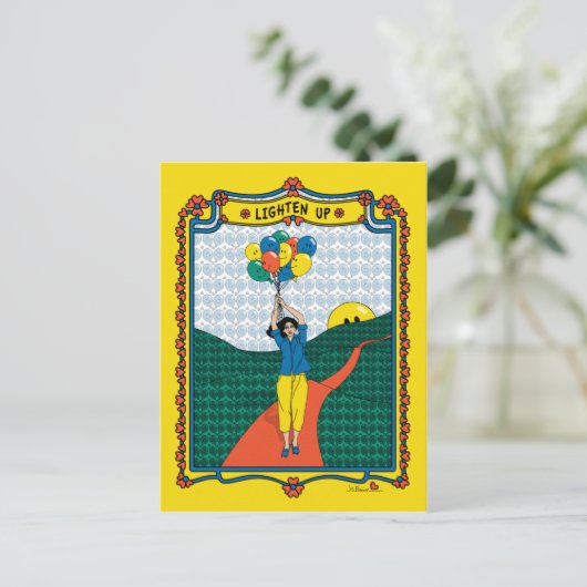 Lighten Up_B_ Postcard Postkarte (Stehend Vorderseite)