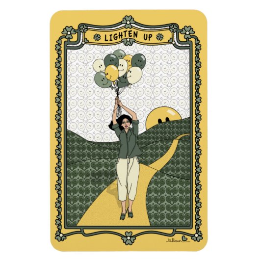 Lighten Up_C_4x6 Kühlschrank Magnet (Vertikal)