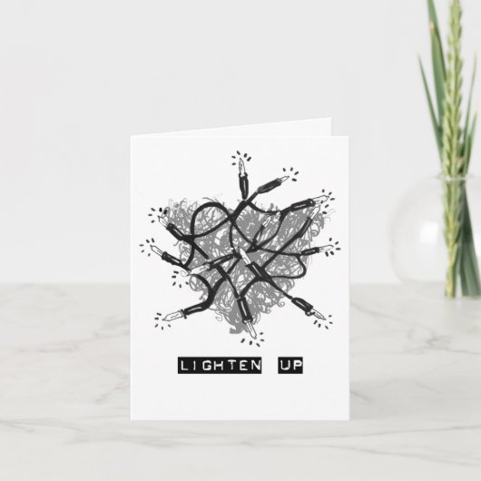 "Lighten Up I" Feiertagskarte (Vorderseite)