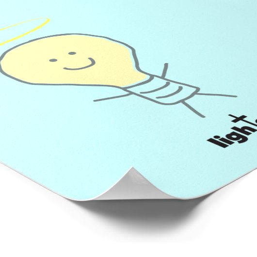 LightenUp-Poster Poster (Ecke)