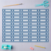 Lighter Blue Bone Inlay Dots Border Decoupage Seidenpapier (Basteln)