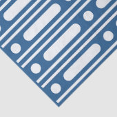 Lighter Blue Bone Inlay Dots Border Decoupage Seidenpapier (Ausschnitt)