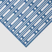 Lighter Blue Bone Inlay Dots Border Decoupage Seidenpapier (Ausschnitt)