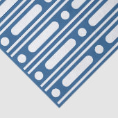 Lighter Blue Bone Inlay Dots Border Decoupage Seidenpapier (Detail)