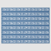 Lighter Blue Bone Inlay Floral Decoupage  Seidenpapier (Vorderseite)