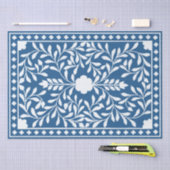 Lighter Blue traditional Bone Inlay Decouapage Seidenpapier (Handwerk)