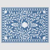 Lighter Blue Traditional Bone Inlay Decoupage  Seidenpapier (Vorderseite)