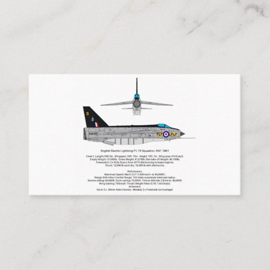 Lighter Jet Business Card Visitenkarte (Vorderseite)