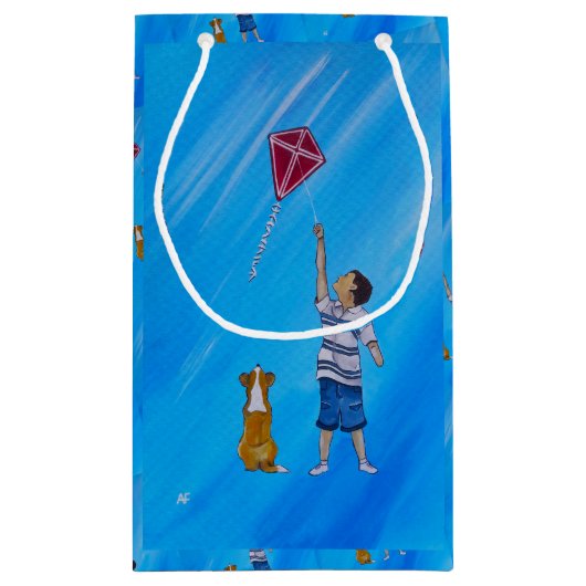 Lighter than Air Painting by Alfred Fox Kleine Geschenktüte (Rückseite)