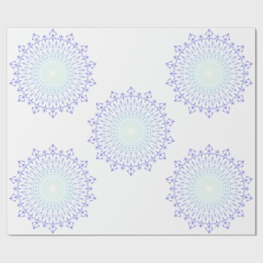 LightGreenLightPurple Diamond Edge Wrapping Paper Geschenkpapier (Flach)