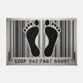 Lighthearstep Strichcode Funny Bar code Fußmatte (Vorderseite)