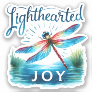 Lighthearted Joy - Artistic Dragonfly Aufkleber