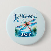 Lighthearted Joy - Artistic Dragonfly Button (Vorderseite)