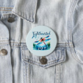 Lighthearted Joy - Artistic Dragonfly Button (Beispiel)