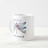 Lighthearted Joy - Artistic Dragonfly Kaffeetasse (Vorderseite Links)
