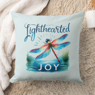 Lighthearted Joy - Artistic Dragonfly Kissen
