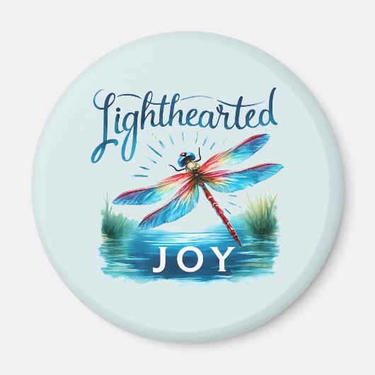 Lighthearted Joy - Artistic Dragonfly Magnet (Vorne)
