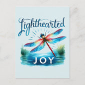 Lighthearted Joy - Artistic Dragonfly Postkarte (Vorderseite)