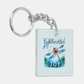 Lighthearted Joy - Artistic Dragonfly Schlüsselanhänger (Vorderseite links)
