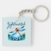 Lighthearted Joy - Artistic Dragonfly Schlüsselanhänger (Rückseite)