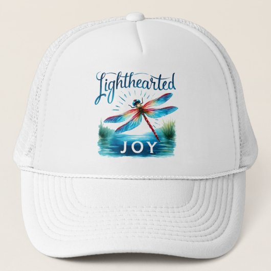 Lighthearted Joy - Artistic Dragonfly Truckerkappe (Vorderseite)