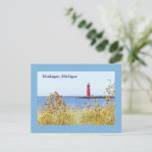 LIGHTHOS, MUSKEGON, MICHIGAN Postcard Postkarte (Stehend Vorderseite)