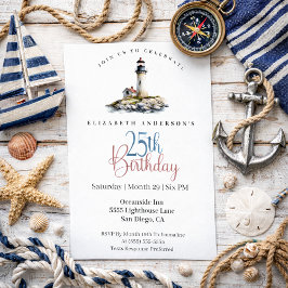 Lighthouse 25th Birthday Einladung