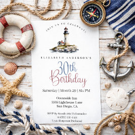 Lighthouse 30th Birthday Einladung