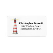 Lighthouse Address Label Adressaufkleber (Vorne)
