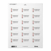 Lighthouse Address Label Adressaufkleber (Vorne)