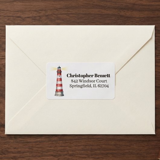 Lighthouse Address Label Adressaufkleber