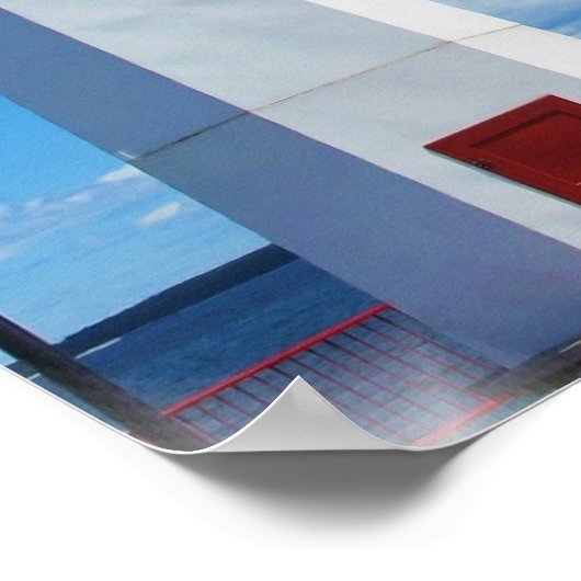 Lighthouse Art Poster Print (Ecke)