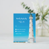 Lighthouse Aruba Hochzeit in Urlaubsort UAWG Postkarte (Stehend Vorderseite)