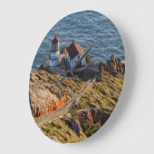 Lighthouse At Point Reyes National Seashore Große Wanduhr (Winkel)