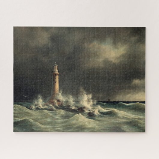 Lighthouse at Stora-Balt Puzzle (Horizontal)