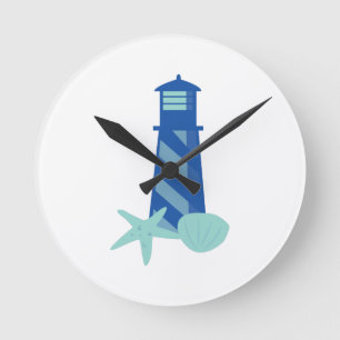 Lighthouse Base Runde Wanduhr