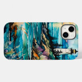 Lighthouse Bay Wildblume Garden Case-Mate iPhone Hülle (Rückseite (Horizontal))