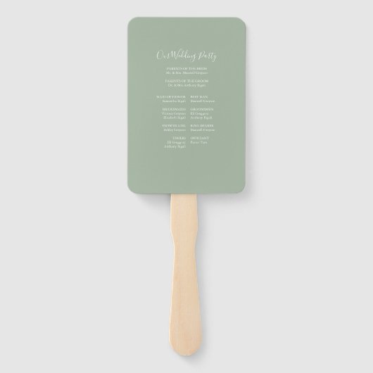 Lighthouse Beach Hochzeitsprogramm Fächer (Rückseite)