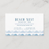 Lighthouse Beach House Hütte B&B Rentals Visitenkarte (Rückseite)