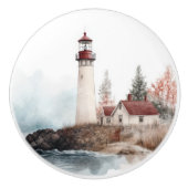 Lighthouse Beach Küste Landschaft Keramikknauf (Vorderseite)