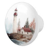 Lighthouse Beach Küste Landschaft Keramikknauf (Rechts)