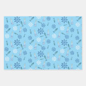 Lighthouse Beach Wasserfarbe Handgestrichen Außenb Geschenkpapier Set (Vorderseite 3)