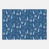 Lighthouse Beach Wasserfarbe Handgestrichen Außenb Geschenkpapier Set (Vorderseite)