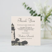 Lighthouse Beerdigung Danke, Karten (Stehend Vorderseite)