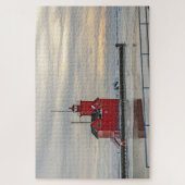 Lighthouse bekannt als Big Red in Holland Michigan Puzzle (Vertikal)